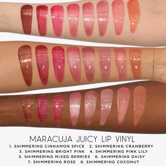 Tarte Maracuja Juicy Lip Vinyl Shimmerglass - Shimmering Coconut - Buff Sparkle - Picture 6 of 12
